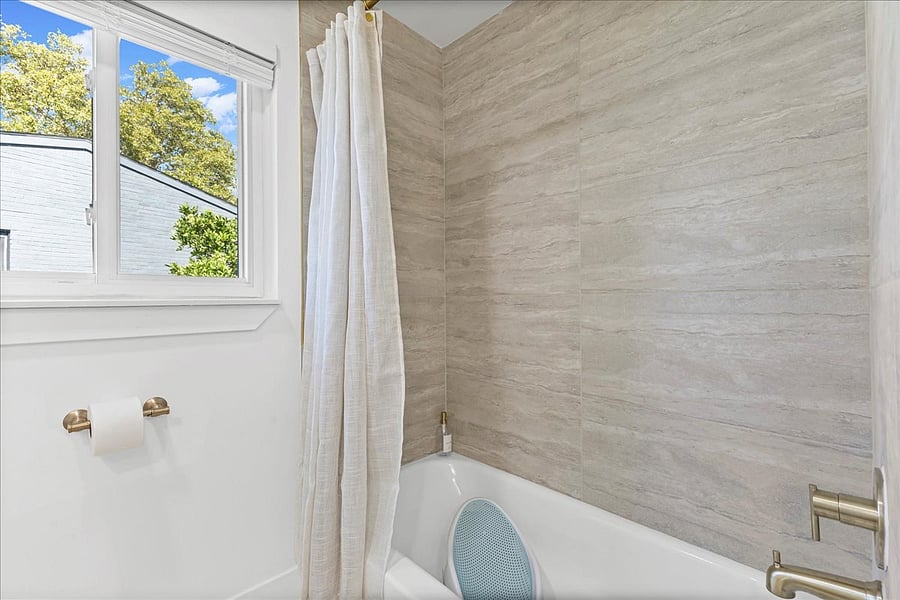 Beautiful tile shower and bath