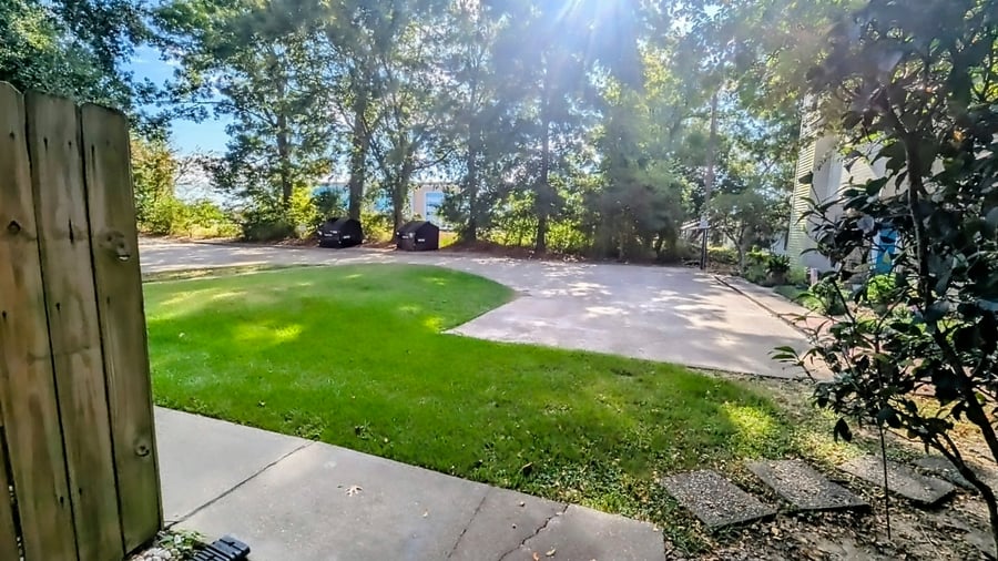 Looking out the front entry door