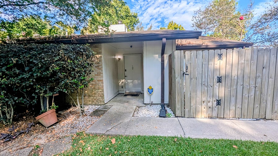 View of front entry door