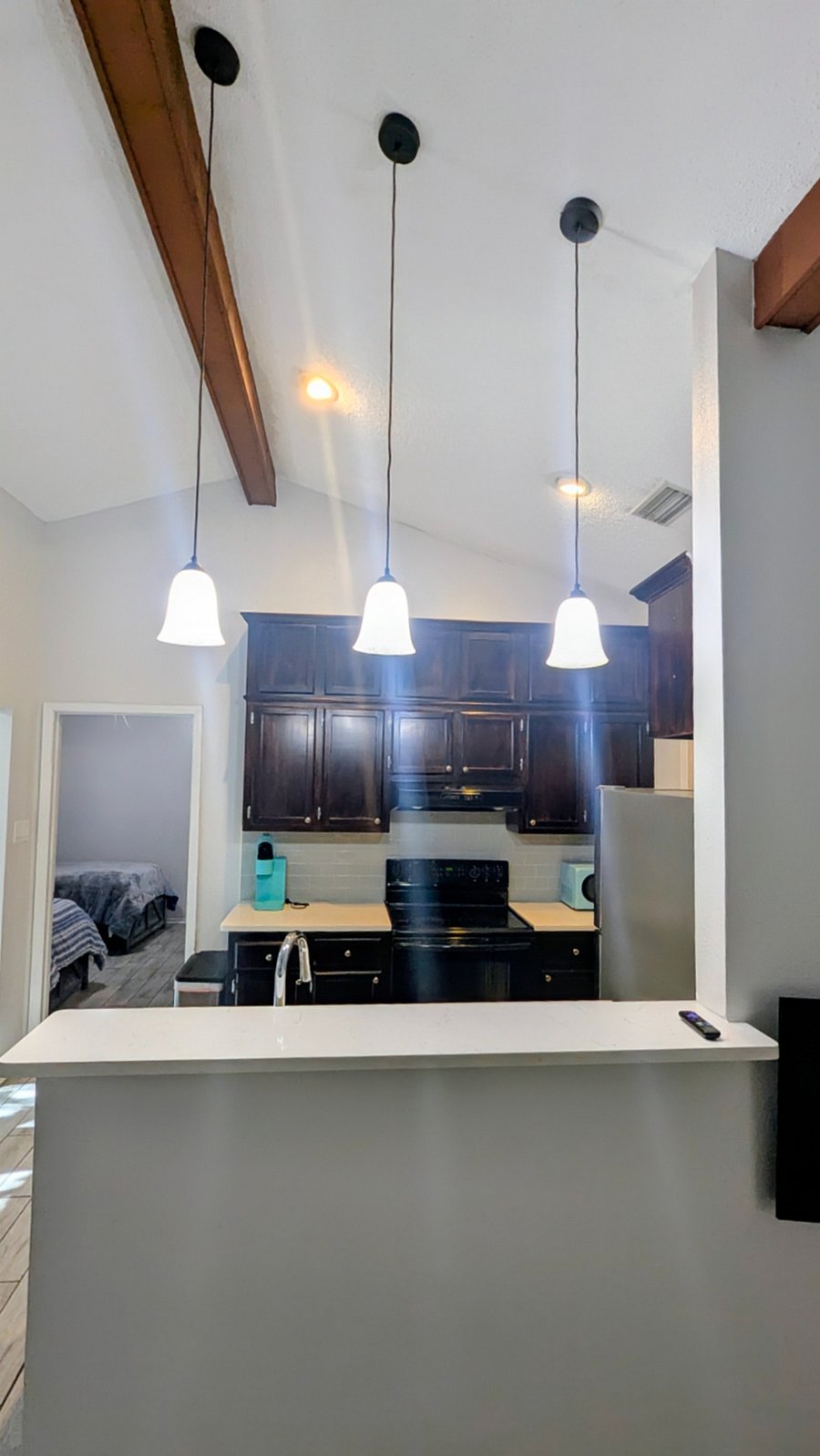 Kitchen from Bar Area