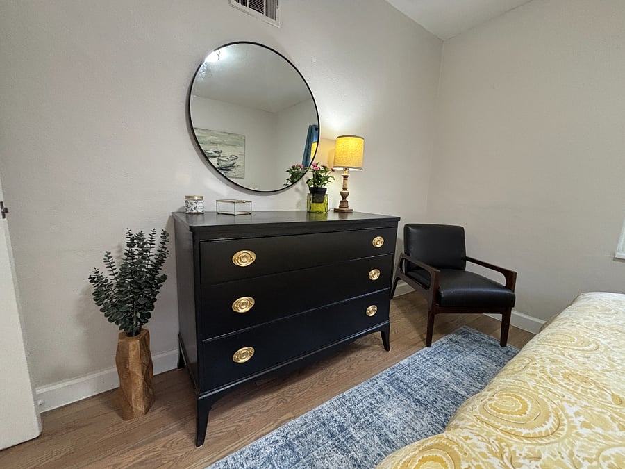 Bedroom with lots of storage