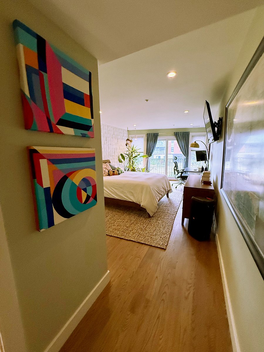 Entry to the master bedroom.  There is a walk in closet (not shown) + an in-suite master bathroom (shown in separate photos).