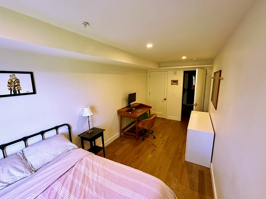 Another view of the second bedroom.  The closet for this bedroom is above average size, but not quite a walk-in closet.
