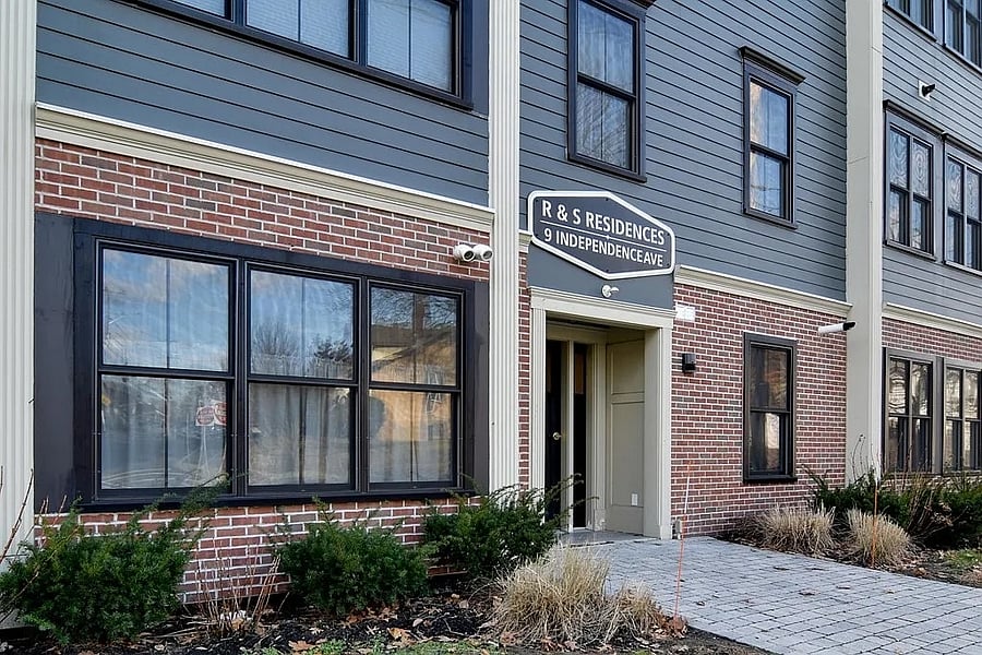 The front entrance.  The building was built in 2018/19. 