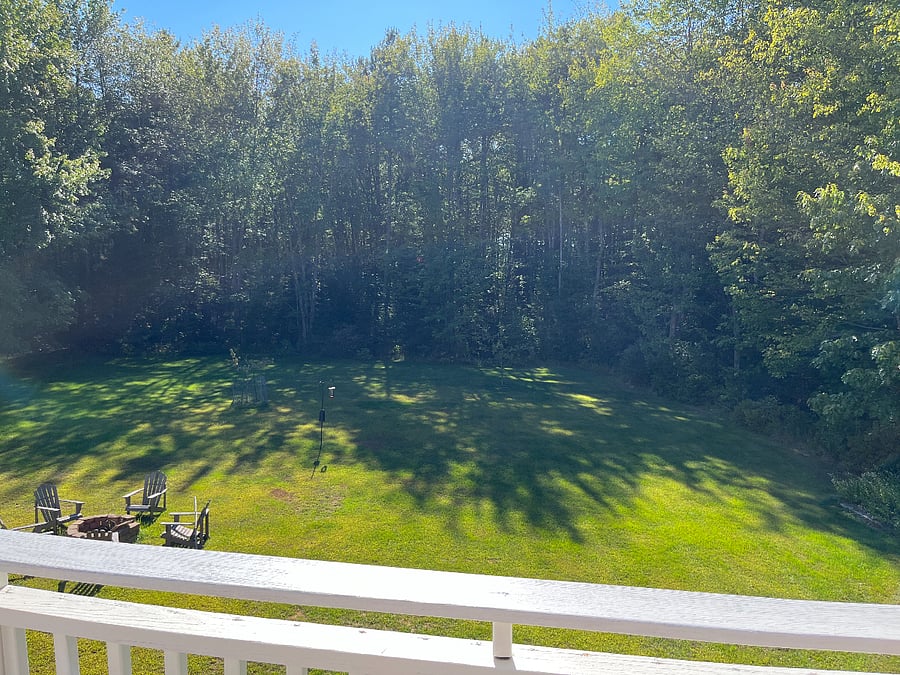 View from private deck.