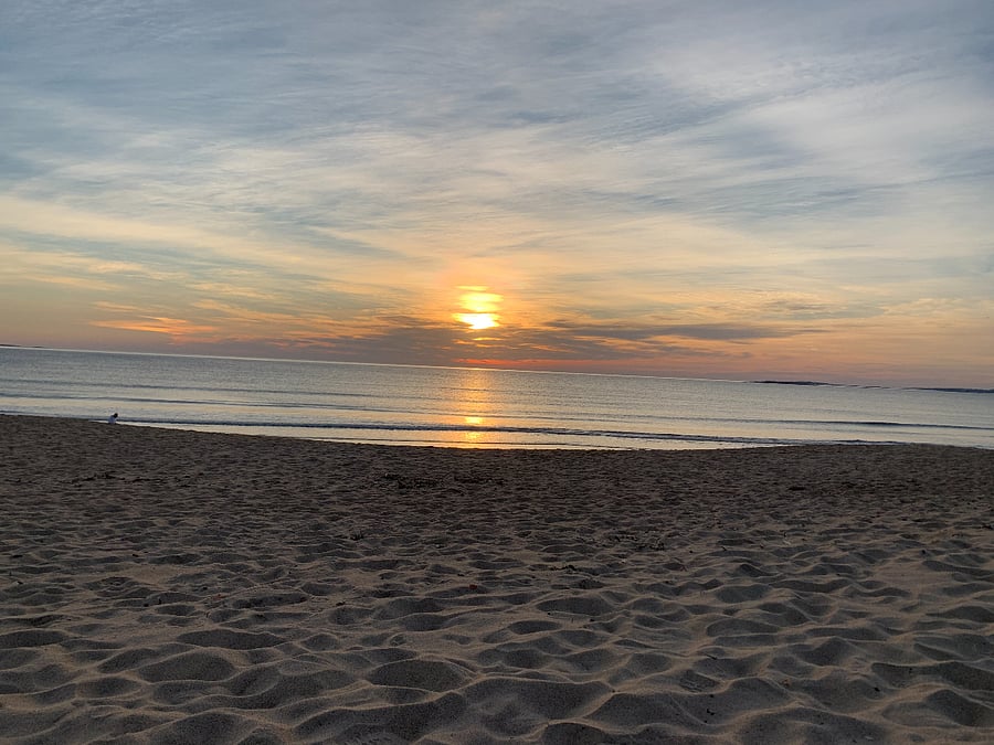 Just minutes away by car or bike, Pine Point Beach- walkable year round. Great place to see beautiful sunrises and sunsets.