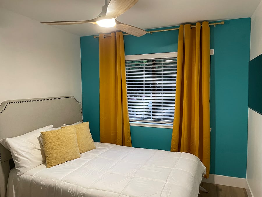 Spare room queen size bed