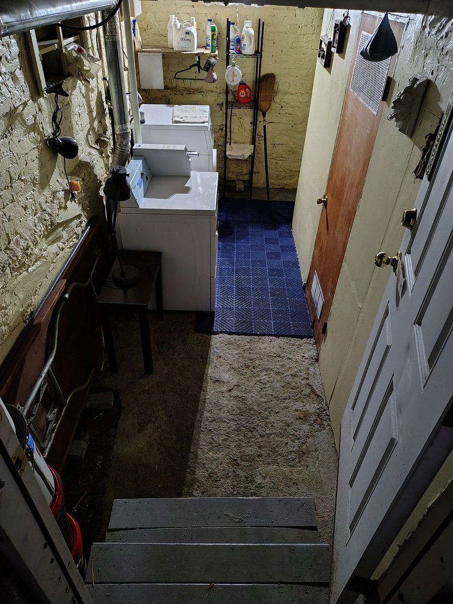 Laundry in the basement 
