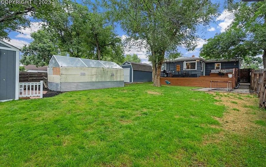 Large backyard being updated with turf and new mulch..updated photo of turf & outdoor hammock will come soon!
