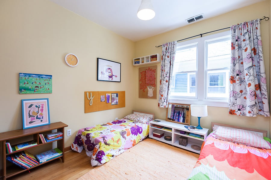 Note: this bedroom is now furnished with a double bed, dresser and desk.
