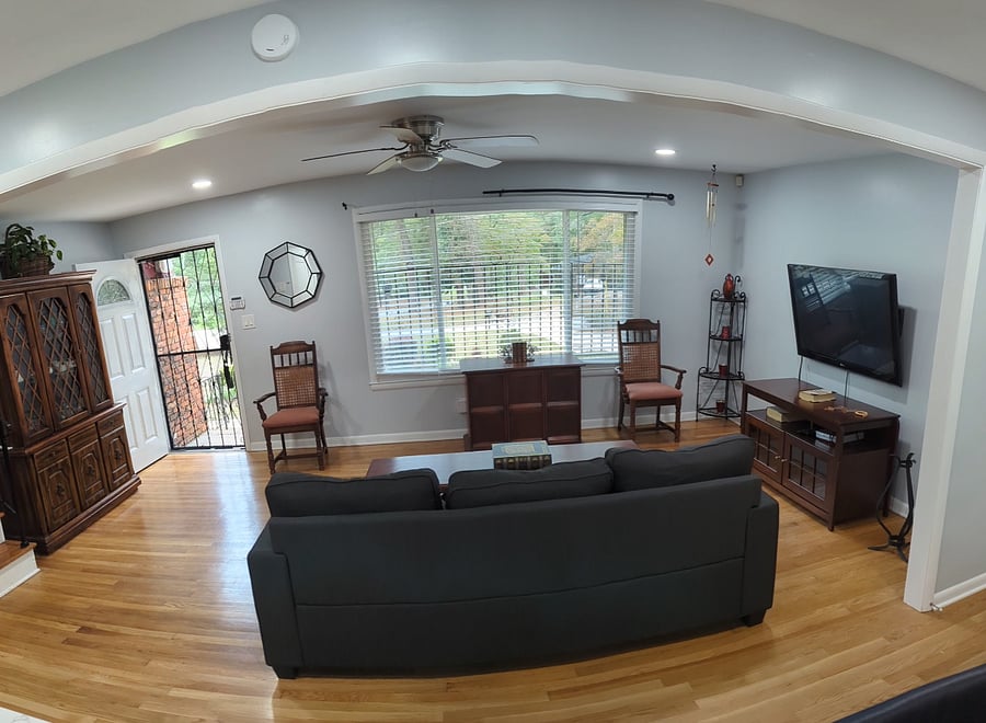 Spacious living room perfect for relaxing while watching your favorite television show or entertaining some friends or family.