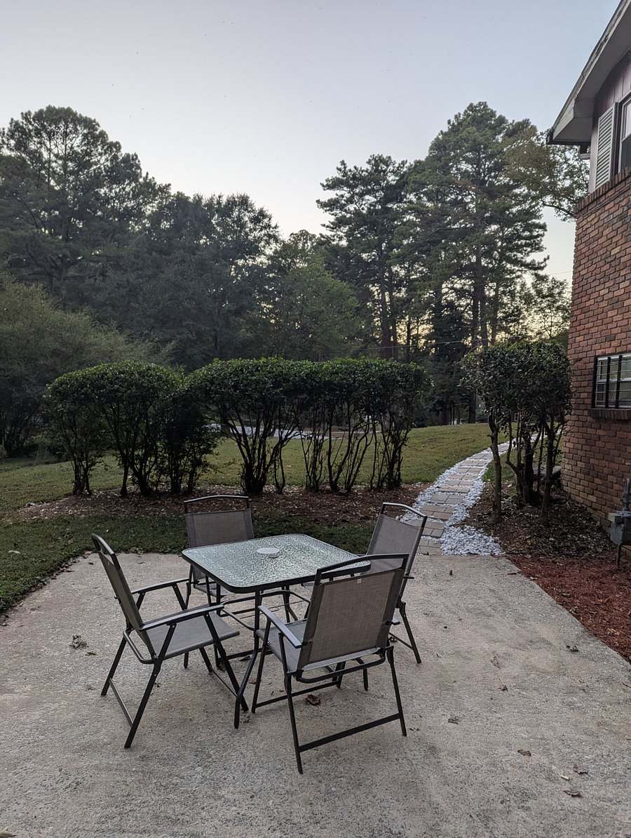 Sit outside and enjoy a picnic at the patio.