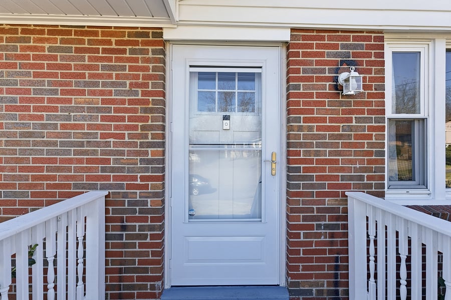 Front door features Ring doorbell and keyless entry.