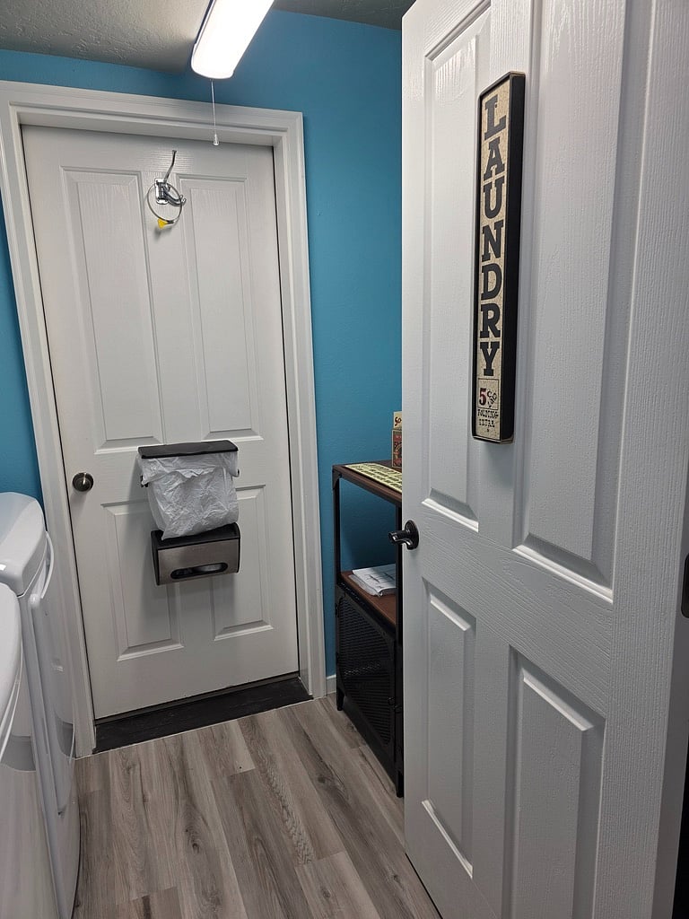 Renter laundry room.