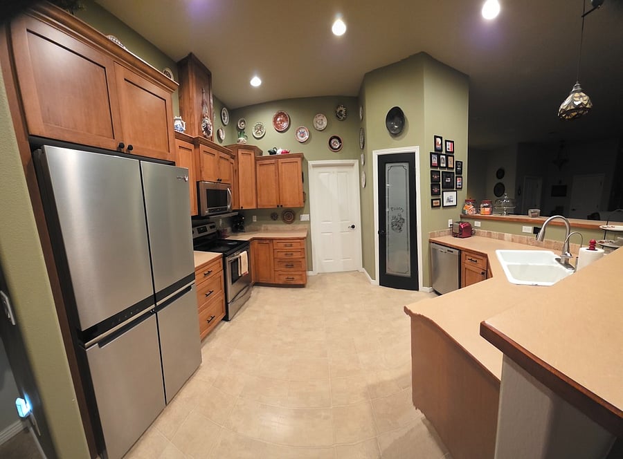 Shared kitchen area.