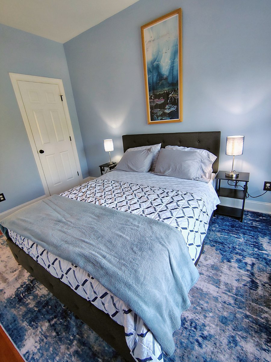 PRIVATE BEDROOM--bedroom is tastefully decorated