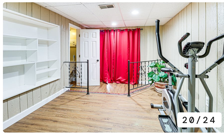 Spare Flexiroom in the basement