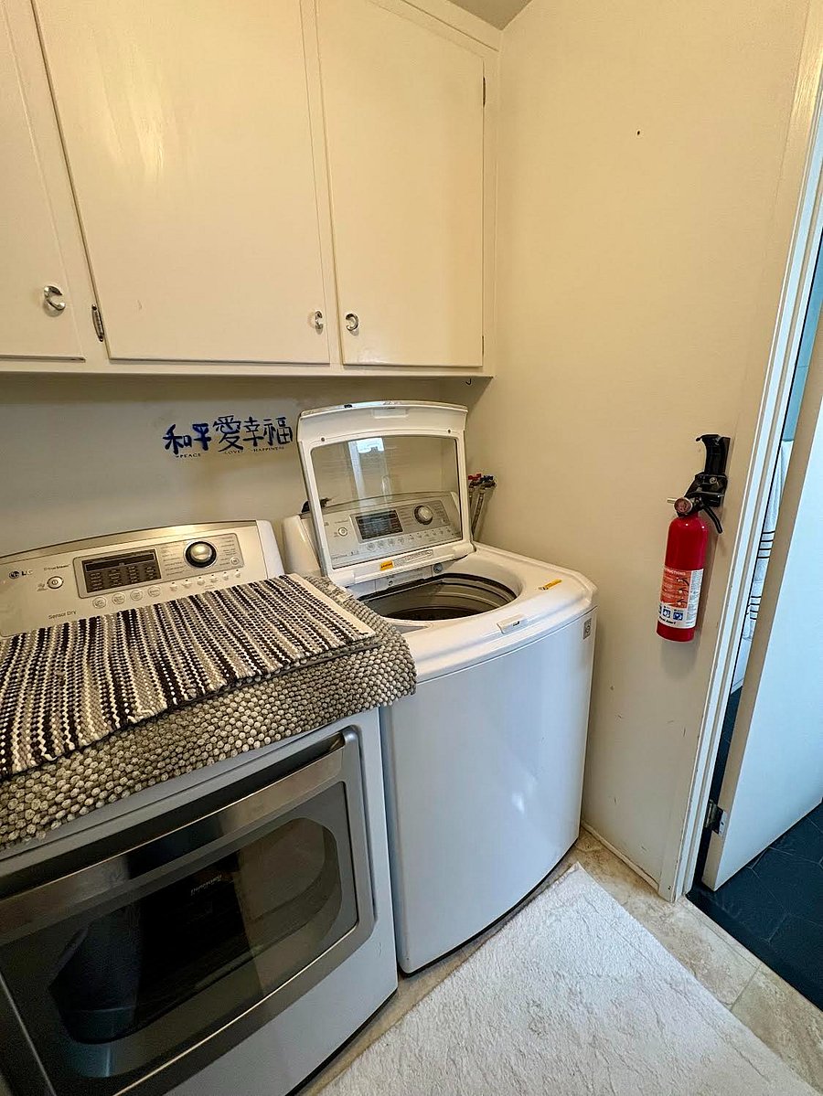 Laundry Room-Full-size washer and dryer