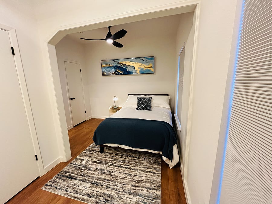 Full-Size Bed with Luxury Memory Foam Mattress