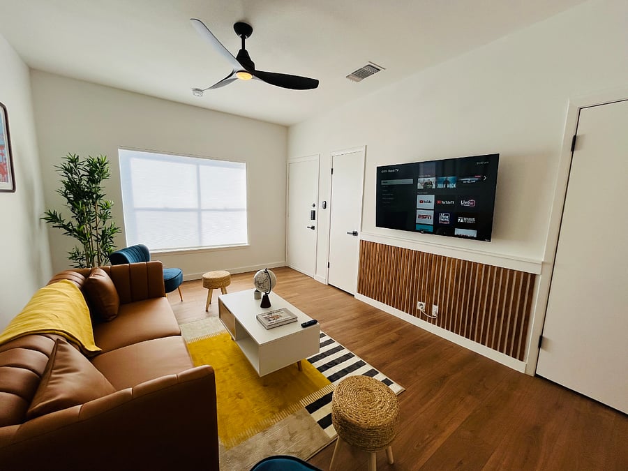 Living Room with Extra Storage Space