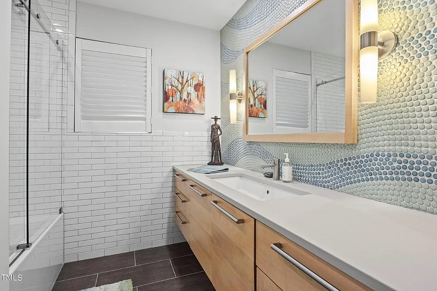 Large private bathroom