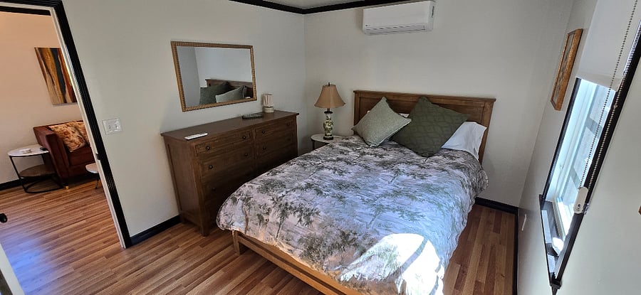Queen Bed, high end memory foam mattress