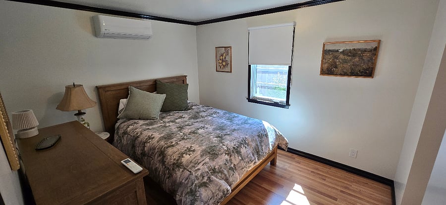 Queen Bed, high end memory foam mattress