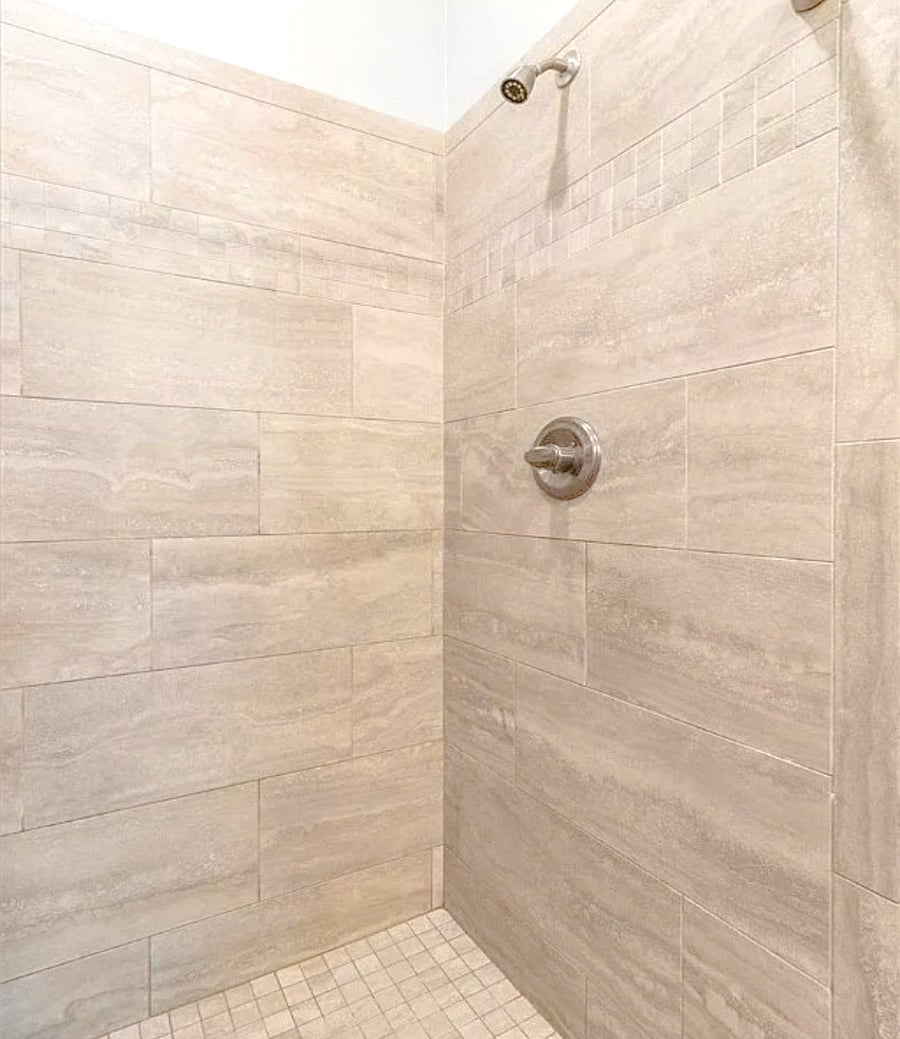 Master Bath has large walk-in shower