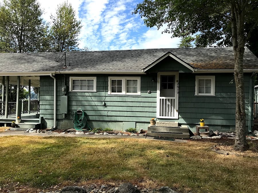 Exterior - parking is on right