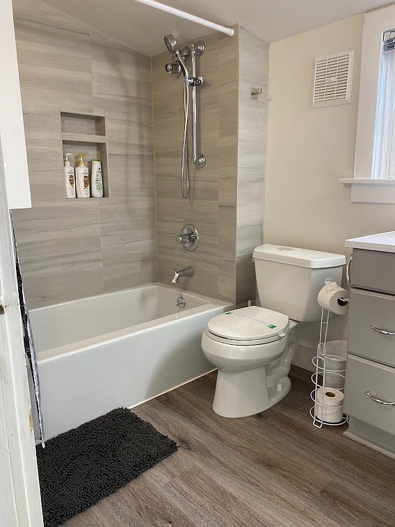 Recently remodeled bathroom
