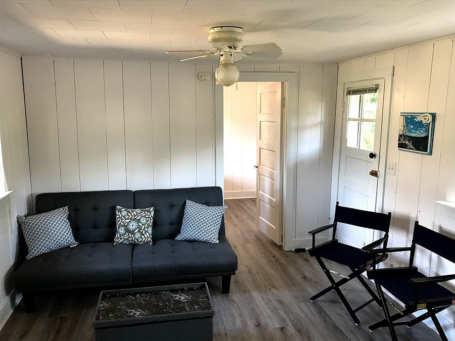 Sofa pulls out to Queen size bed