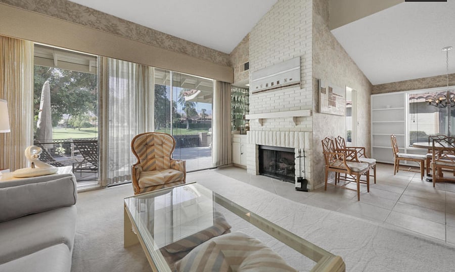 Living Room, Patio, Wet Bar &  Fireplace, Dining Room
