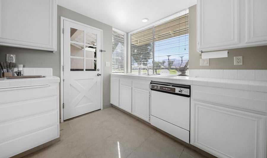 Kitchen with Window and Backdoor to Patio - All New Appliances (Not in photo)