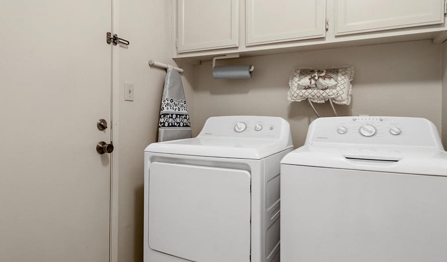 Laundry Room and Door to Garage