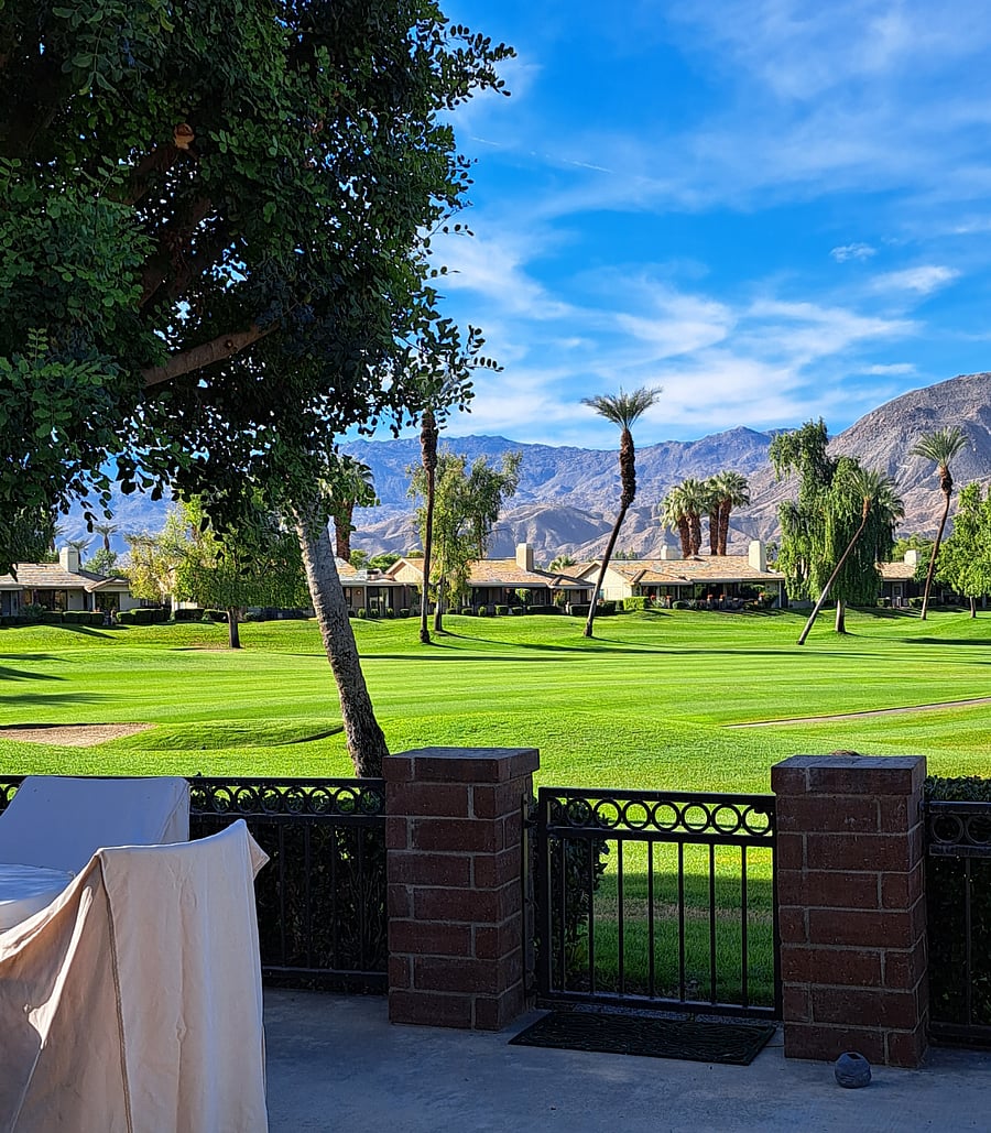 View From Patio, Living Room and Kitchen Window  - Santa Rosa Mountains