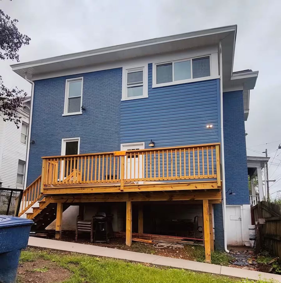 Back deck - leads to laundry room.