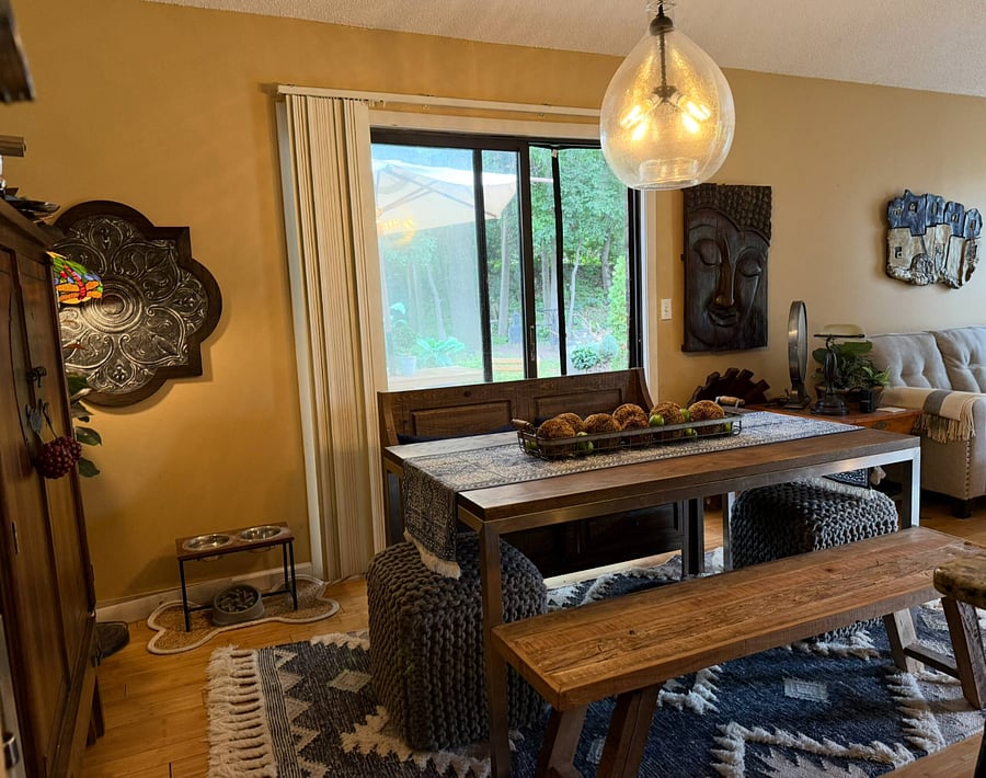 Main level dining room open floor plan