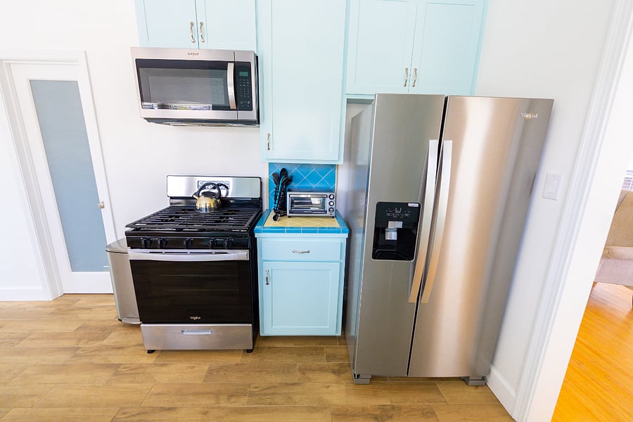 Fully stocked kitchen