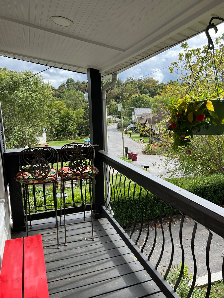 Front porch with view of quiet street