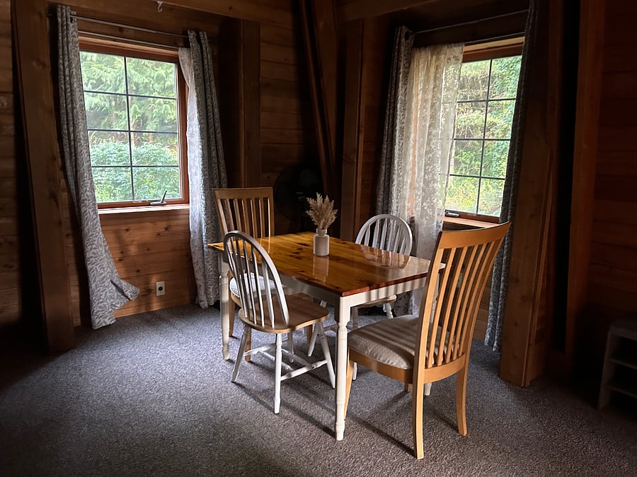 Dining Room: Table and chairs