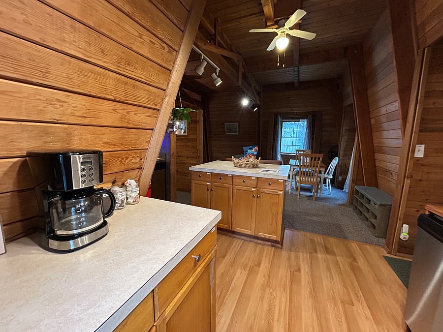 Kitchenette: Coffee bar and island