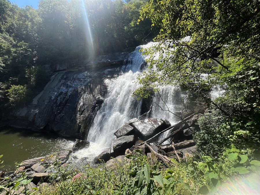 Visit all the waterfalls in Transylvania county, a mountain biking and hiking paradise!