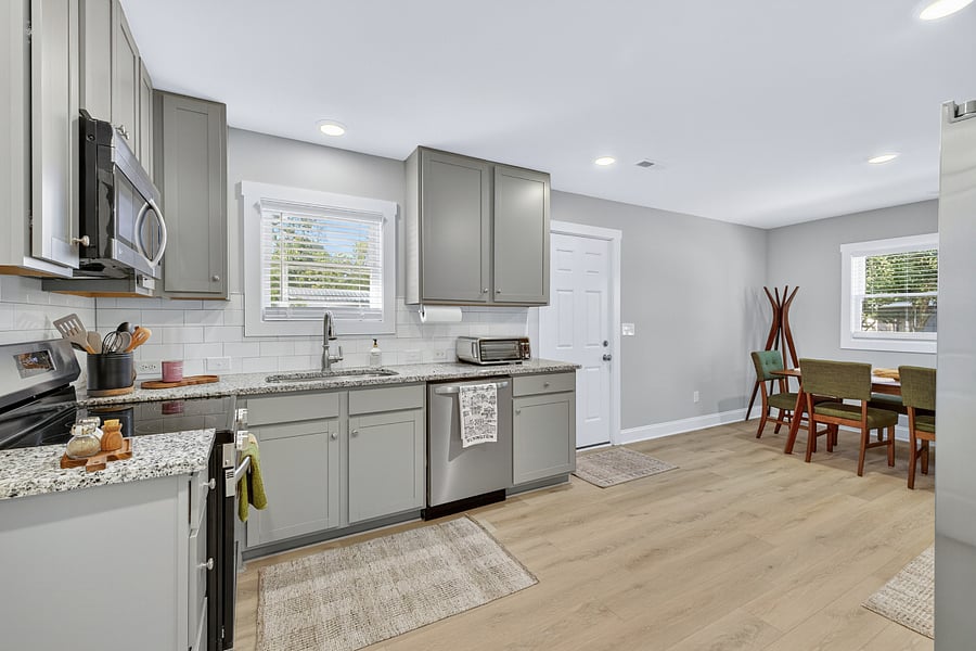 Kitchen and dining room