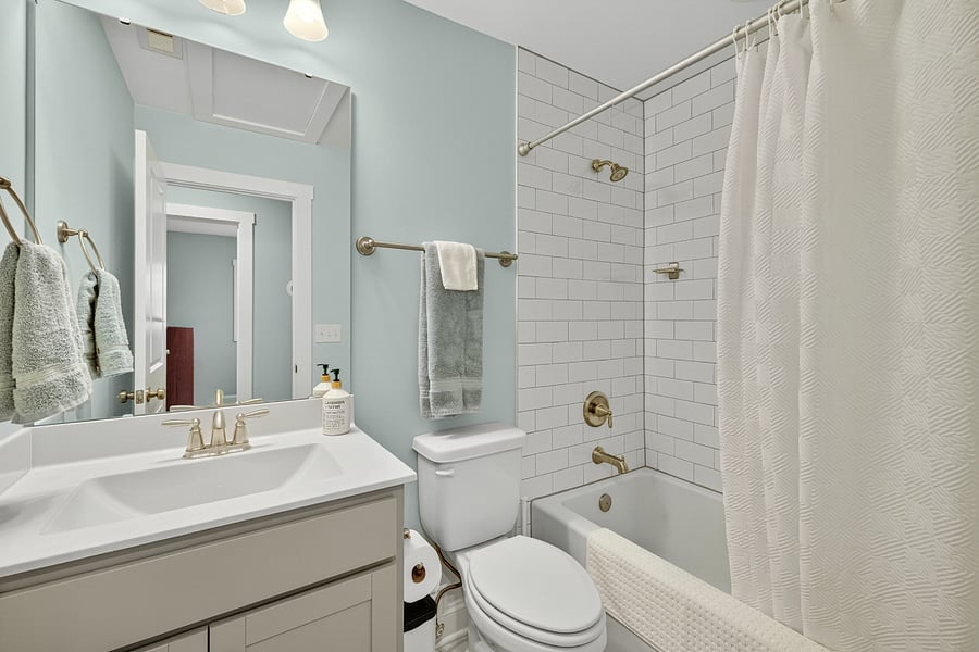 Hallway bathroom