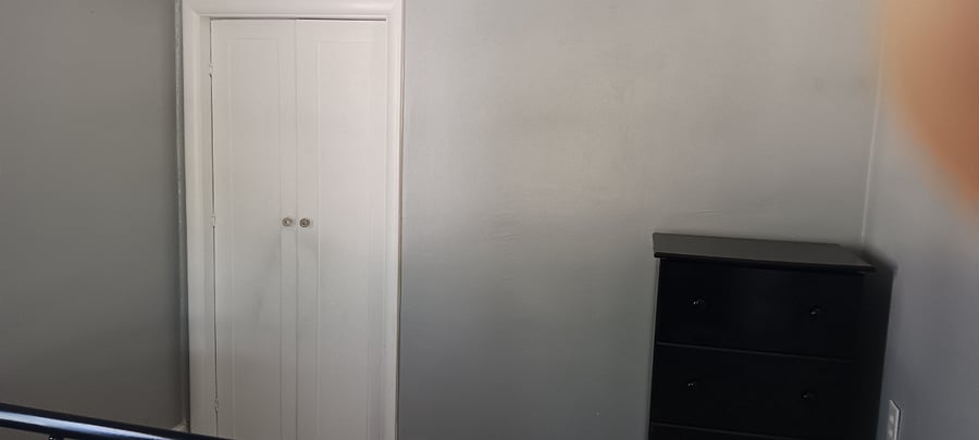 Bedroom closet and dresser
