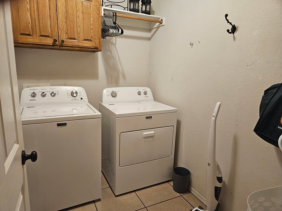 New washer and dryer