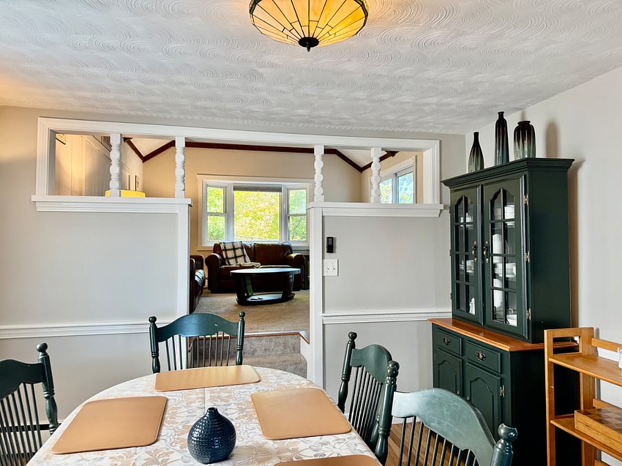 Dining room to TV room