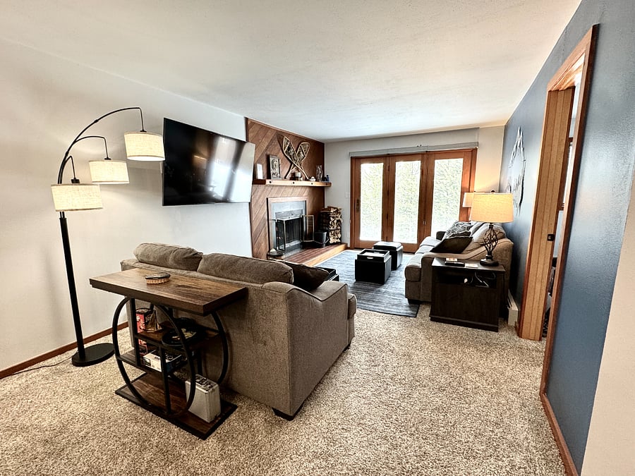 Living room, looking out toward the back.