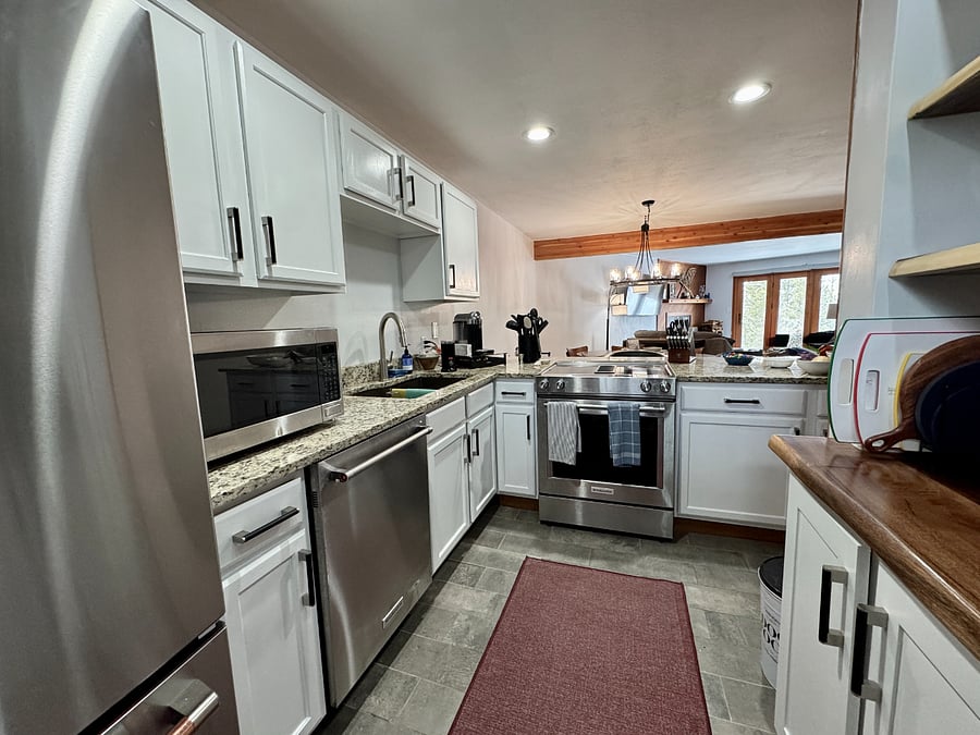 Kitchen looking out.