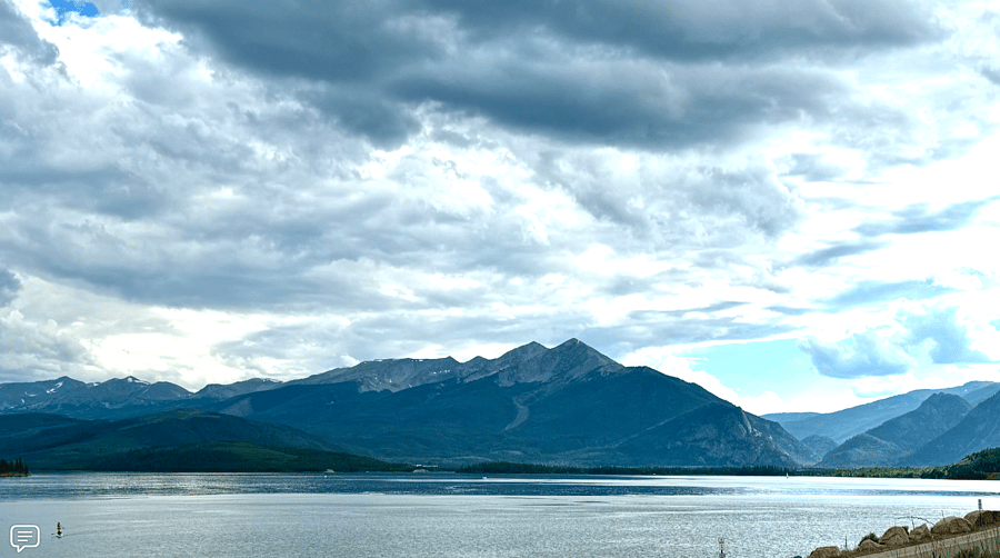 Lake Dillon - 5-7 minutes away.